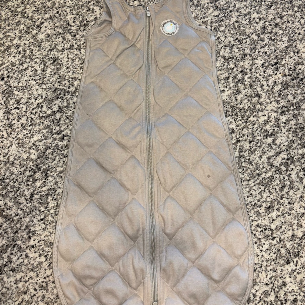 Gray Quilted Kids Sleeping Bag